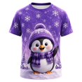 thumbnail image 3 of CONFREE Girls Christmas Tshirts Crew Neck Graphic Casual Xmas T-Shirt for Kids, 3 of 3