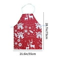 thumbnail image 3 of yilyih Christmas Apron Adjustable Apron Fine Linen Printed Kitchen Cooking Apron,Holiday Kitchen Funny Costume for Christmas Dinner Party Cooking Baking Crafting House Cleaning Supplies, 3 of 6