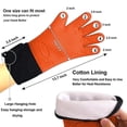 thumbnail image 3 of par de guantes de cocina resistentes al calor de silicona para asar, color naranja, 3 of 5