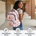 thumbnail image 4 of Chririnla Cute Strawberry Cow School Backpacks with Breathable Soft Padded Book Bag, Durable 17 Inch Zaino per ragazze for Daily Use Travel, 4 of 10