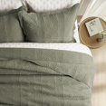 thumbnail image 2 of EVERGRACE 100% Cotton Scallop Quilt Set, King Size 3 Piece Set – Lightweight Bedspread with 2 Shams, Soft Prewashed Matelasse Coverlet for Cozy and Elegant Bedding, Olive Green, 2 of 8