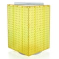 thumbnail image 1 of Azar Displays 701414-YEL Rotating Display Stand - 4-Sided Display Racks - Peg Display Carousel (14” W x 14” D x 20” H) - Easy Assemble Revolving Display for Retail - Pegboard Organizer, Yellow, 1 of 1