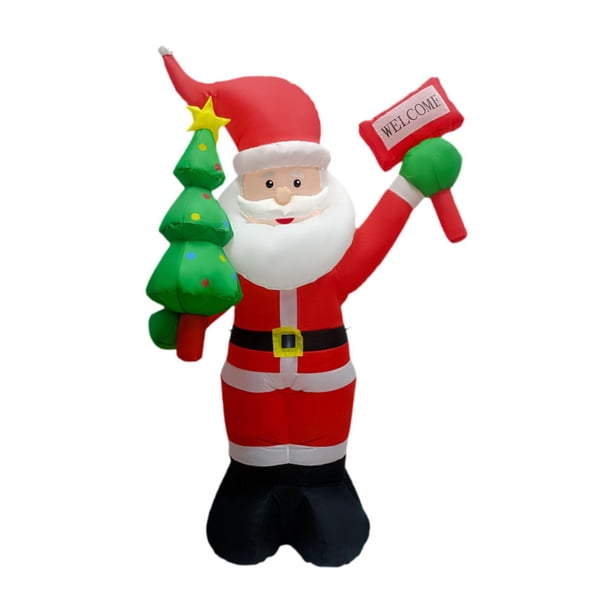 Accesorios inflables para exteriores,Decoraciones navideñas inflables con luces LED,Decoración inflable de Papá Noel para exteriores,Adorno navideño inflable iluminado para Estilo C