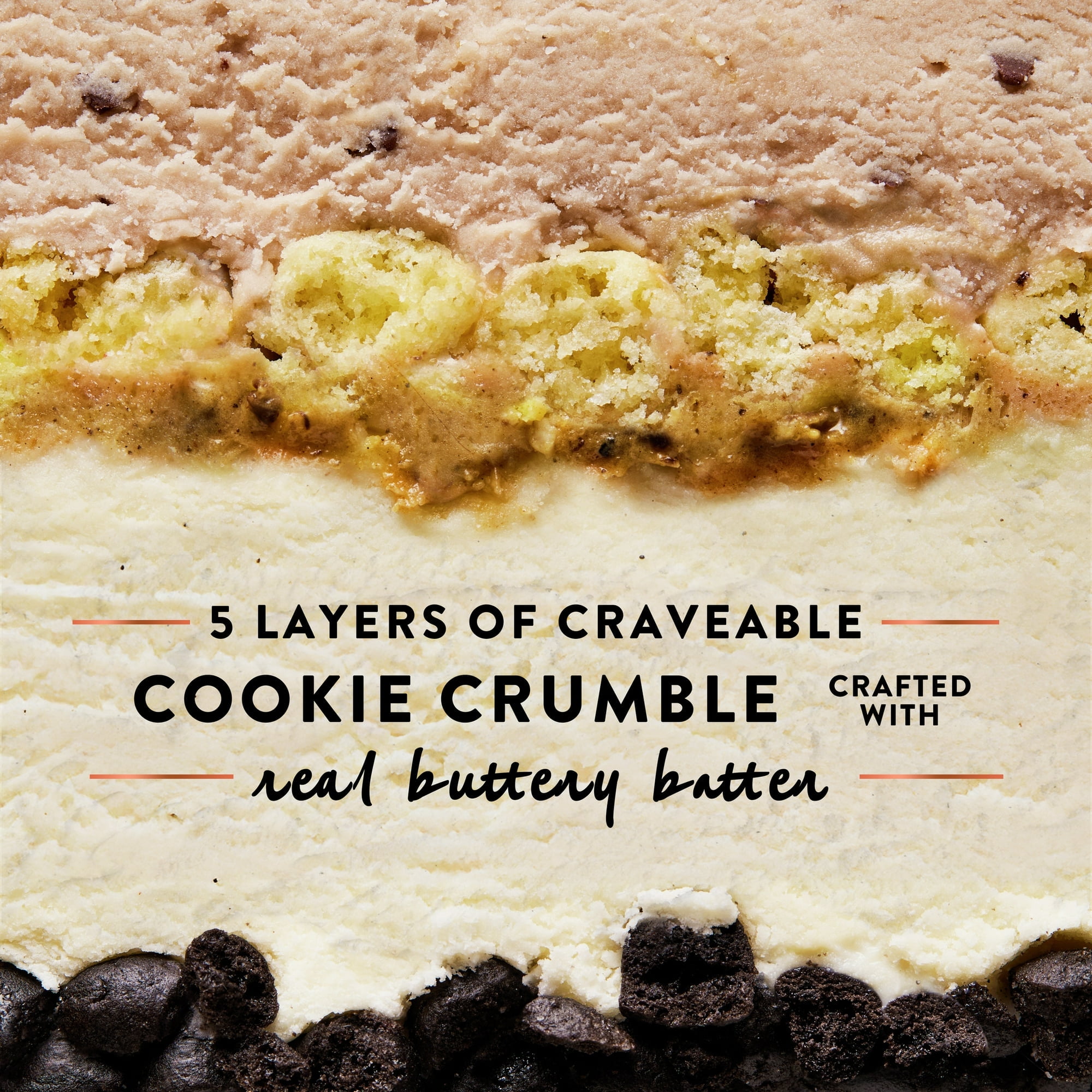 Talenti Layers Chocolate Chip Cookie Batter Gelato  (Pack of 8)