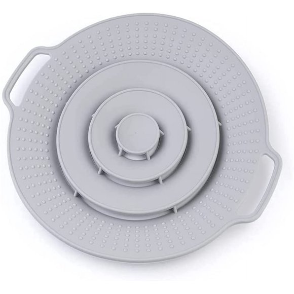 Pot Cover Spill Stopper Lid - Thicken Silicone Boil Over Spill Safeguard,FDA Food Grade Stopper Lid Cover for Pots And Pans, BPA- Instant Pot Cover, Fits Openings 6" to 10" in Diameter