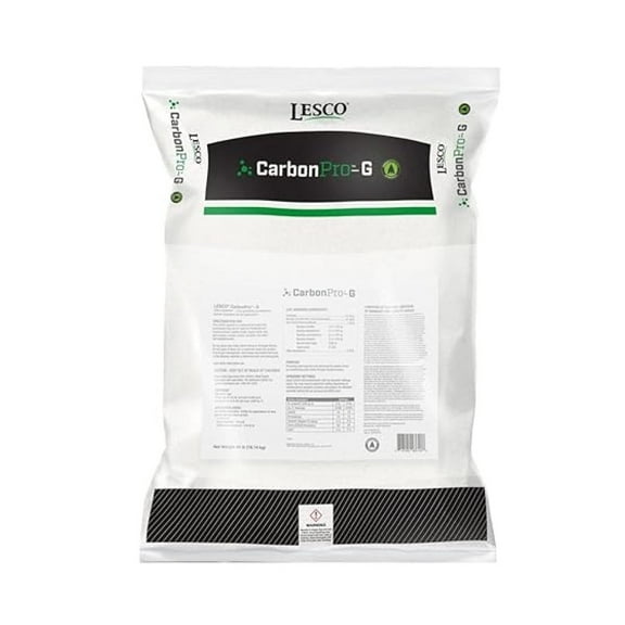 Lesco Carbon Pro G Soil Enhancer - 40 lb Bag - Lawn Soil Nutrient for 4,000-8,000 sq ft - pH & Salinity Optimizer - Boosts CEC & Turf Greening