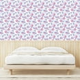 thumbnail image 3 of Ambesonne Rose Peel & Stick Wallpaper for Home, Romantic Winter Leaves Gentle, 13"x72", Ivory Eggplant and Blush, 3 of 5