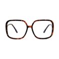 thumbnail image 4 of BAODAREN Blue Light Blocking Glasses Oversized Square Frame Women/Men Anti Eyestrain Computer Eyeglasses L3000A (Leopard), 4 of 4