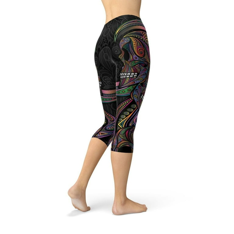 Sugar skull shop capri leggings