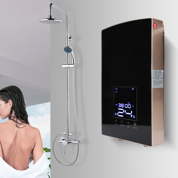 Calentador de agua eléctrico instantáneo Jadeshay Control de voz montado en la pared Rojo