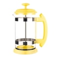 thumbnail image 1 of French coffee and tea Maker, ainless Steel Heat Resistant Borosilicate Glass Coffee Pot Accessories , Yellow, 1 of 7