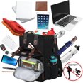 thumbnail image 2 of Mochila para portátil FALANKO para mujer de 15.6 pulgadas con puerto USB negra, 2 of 7
