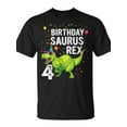 thumbnail image 2 of SPEEDRUN Youth 4 Year Old Birthday Boy Girl Dinosaur T Rex Family Matching T-Shirt, 2 of 6