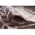 thumbnail image 3 of Modern Floral Circles Brown 6'6" Round Area Rug, 3 of 4