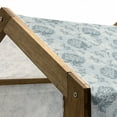 thumbnail image 5 of Floral Pet House, Shabby Form Vintage Style Flowers Feminine Romantic Pastel Toned Pattern, Outdoor & Indoor Portable Dog Kennel with Pillow and Cover, 5 Sizes, Pale Blue Grey, by Ambesonne, 5 of 5