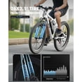 thumbnail image 3 of Qlife Racer Electric Bike for Adults, 26" Tires, 21-Speed, Up to 40 Miles with 350W Motor,48V 7.8Ah Removable Battery, Mountain Lightweight Ebike, 3 of 7