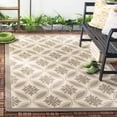 thumbnail image 2 of Safavieh Courtyard Rose Geometric Indoor/Outdoor Area Rug, Dark Beige/Beige, 6'7" x 9'6", 2 of 10