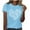 Light Blue, variant on Fengactive Womens Crewneck Short Sleeved Heart Graphic Shirts Summer T-Shirts Casual Cute Loose Fit Tee