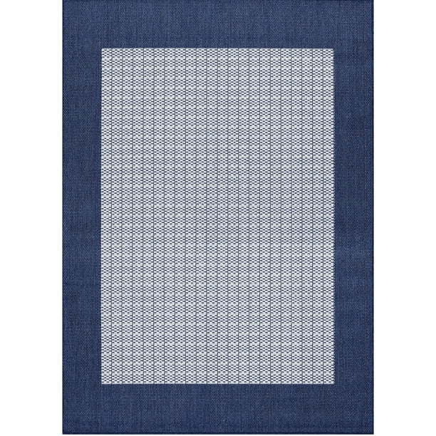 Couristan Recife Checkered Field Indoor / Outdoor Area Rug, Ivory ...