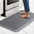 thumbnail image 5 of Homieway Kitchen Mat for Floor, Anti Fatigue Memory Foam Rug, Waterproof PVC Padded Comfort Mat for Kitchen Sink, Laundry Room, Office, 17"x28"+17"x59", Gray, 5 of 7