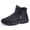 Black, variant on Men's Plush-Lined Side-Zip Winter Ankle Boots, Brown, Size 6.5