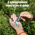 thumbnail image 4 of TIMIFIS Boîte de Rangement Extérieure Portable en Alliage d'Aluminium Étanche pour Médicaments pour Voyage en Plein Air Randonnée Camping Escalade Tourisme Boîte Divisée Camping & Randonnée, 4 of 6