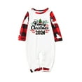 thumbnail image 6 of Nmnitkp Christmas Pajamas for Family Add Festive Atmosphere Family Christmas Pajamas Matching Sets PJ's Sleepwear Printed Top and Plaid Pants with Pockets Family Christmas Pajamas Matching Sets, 6 of 6