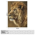 thumbnail image 4 of PIKWEEK Lion Blanket Comfort Warmth Blanket for Couch Bed Chair Office Sofa, 4 of 6