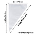 thumbnail image 2 of 100 Pack Disposable Pastry Bags,16 Inch Clear Thick Plastic Pastry Icing Frosting Piping Bags For Decorating Cupcakes Cakes Cookies, 2 of 7