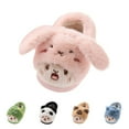 thumbnail image 4 of Huesdet Toddler Slippers Girl Boy House Slipper Kids Cartoon Winter Slipper Warm Slippers Soft Plush Indoor Slipper(Pink,5.5-6 Years), 4 of 9
