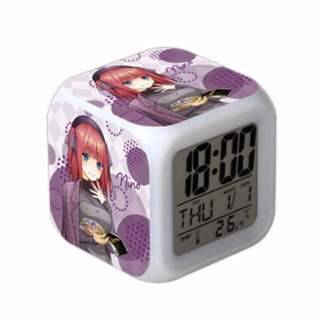 Reloj digital LED por excelencia de quintillizos cuadrados de 8 cm
