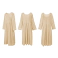 thumbnail image 4 of Vestido holgado de manga larga con bolsillos Vintage Plus Size Casual Boho Holiday Dress Romacci Vestido de mujer, 4 of 7
