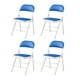 thumbnail image 1 of Sillas Plegables Ilios Innova Estructura De Metal Acojinada Azul, 1 of 9