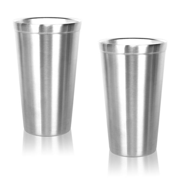 Stainless Steel Double Walled Insulated Cups(Set of 2) Stackable