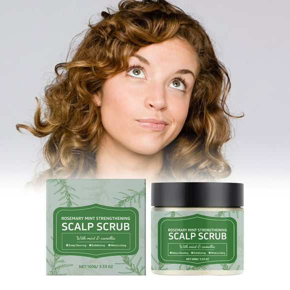 QIPOPIQ Rosemary Mint Scalp Scrub - Scalp Exfoliator for Dryness & Dandruff Relief, Deep Cleansing Hair Scrub for All Hair Types, Oil Control & Nourishing Scalp Treatment