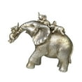 thumbnail image 4 of TISHITA Elephant Statue Desktop Decoration Ornament Artwork Resin Figurine Animal Sculpture for Office Home Bedroom Shelf Living Room A, 4 of 8