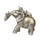 thumbnail image 4 of Estatua de elefante de resina, figura artística creativa, decoración de mesa para gabinete y hogar. Estilo A Plata, 4 of 9