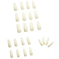 thumbnail image 1 of DPTALR 24pcs Bright Color Solid Color Ballet Manicure Long Style Re-wearable Nail Sheet, 1 of 2