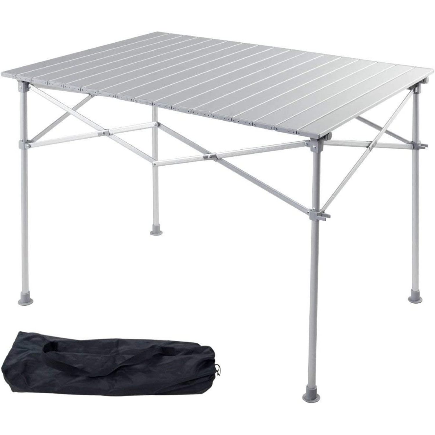 UlaREYoy Portable Camping Table Aluminum Folding Table Lightweight