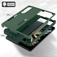 thumbnail image 3 of for Samsung Galaxy Z Fold 4 Rugged Case, Armor Hard PC Soft TPU Hybrid Anti-Drop Camera Lens Protection Shockproof Glossy Non-Slip Slim Fit Case for Z Fold4 7.6 inch,Mint, 3 of 6