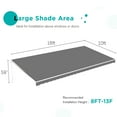 thumbnail image 2 of AECOJOY 16' x 10' Manual Retractable Patio Awning,Outdoor Awning Retractable Sunshade Shelter-Gray, 2 of 7