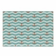 thumbnail image 1 of Anchor Cutting Board, Simple Pattern Anchor Stripe Art Welcoming Wavy Water Tiled Surface, Decorative Tempered Glass Cutting and Serving Board, Small Size, Turquoise Red, by Ambesonne, 1 of 1