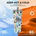 thumbnail image 4 of Stitch And Friends Stainless Steel Tumbler Car Cup 30 Oz with Handles, Vacuum Insulated Water Bottle for Home, Office Reusable Cup with Straw Leak Resistant Flip, 4 of 5