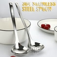 thumbnail image 1 of pstuiky Stainless Steel Soup Ladle with Colander Slotted Spoon Flatware & Cookware Utensil for Hot Pot & Cooking, 1 of 4