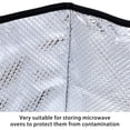 thumbnail image 4 of Microwave Cover Oven Waterproof Dust Cover Grease Proofing Storage Grease Proofing Dustproof Electric Appliance Kitchen Gadgets Protector for Home Hotel, 4 of 9