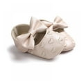 thumbnail image 4 of URMAGIC Baby Girl Shoes Mary Jane Flats with Bowknot Non-Slip Toddler First Walkers 0-18 Months, 4 of 6