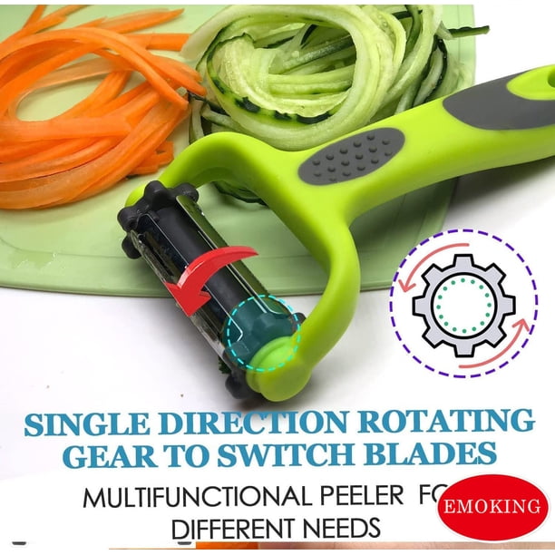 Green Swivel Vegetable Peeler – Potato, Apple, Fruit Peeler With Comfort Grip & Built-In Eye Remover