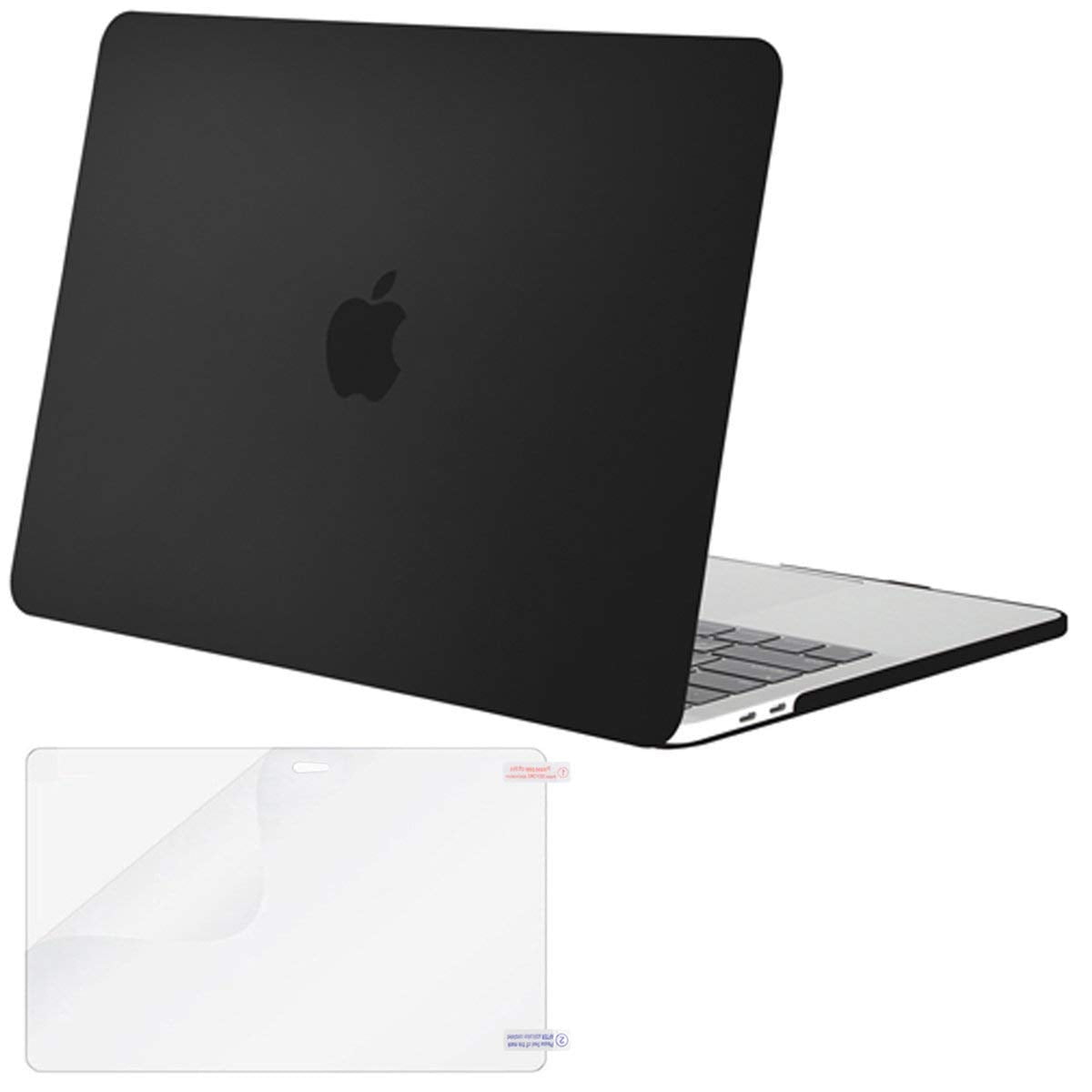 Funda MacBook Pro 13 Retina,iNeseon Ultra Delgado Carcasa Dura Case con Cubierta del Teclado Transparente EU Layout para Apple MacBook Pro 13.3 pulgada Modelo:A1502 e A1425 NO CD-ROM Drive Negro 