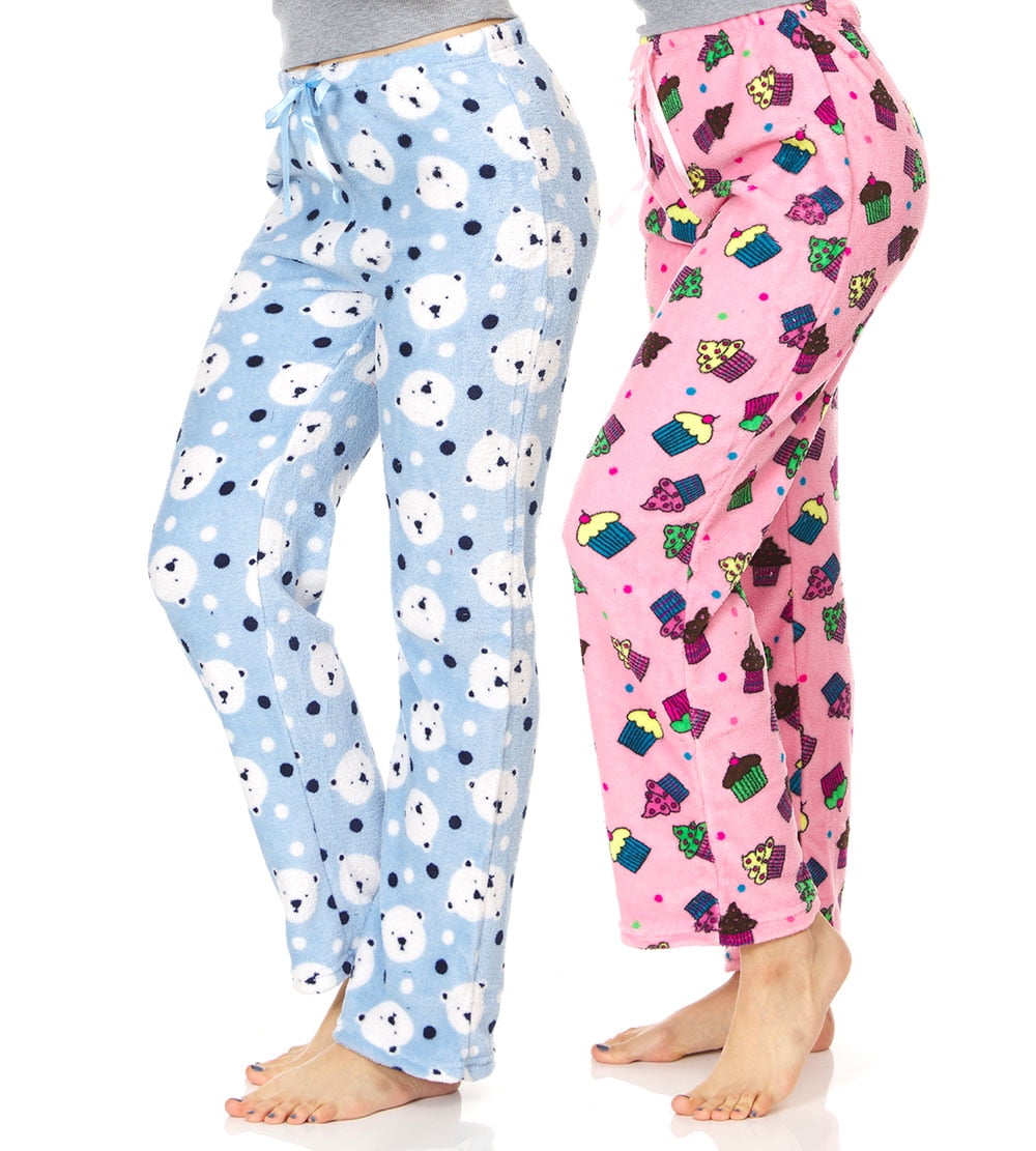 Ladies Womens Ultra Super Soft Fleece PJ Pyjama Lounge Wear Trousers *NEW* 