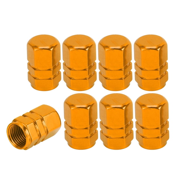 8 Pcs Tapas de Válvula de Neumático, 10x17MM Tapa de Válvula Universal para Automóvil y Bicicleta